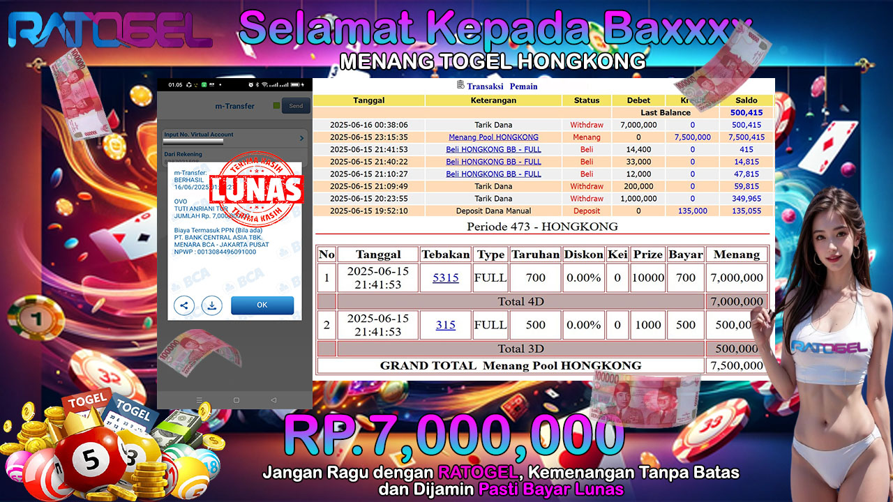 BUKTI JACKPOT TOGEL HONGKONG TERPERCAYA DI INDONESIA TGL 16-06-2025